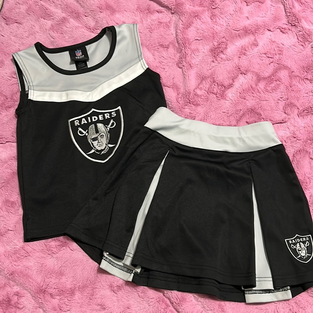 Raiders football cheerleader outfit - girls size 6X